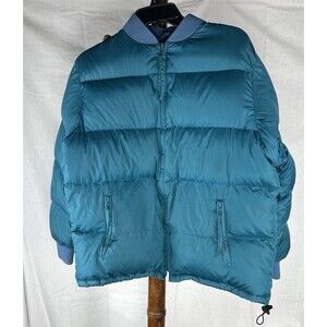 Vintage 1993 REI Down Puffer Jacket Womens 14 L Teal 90s Outdoor Camping